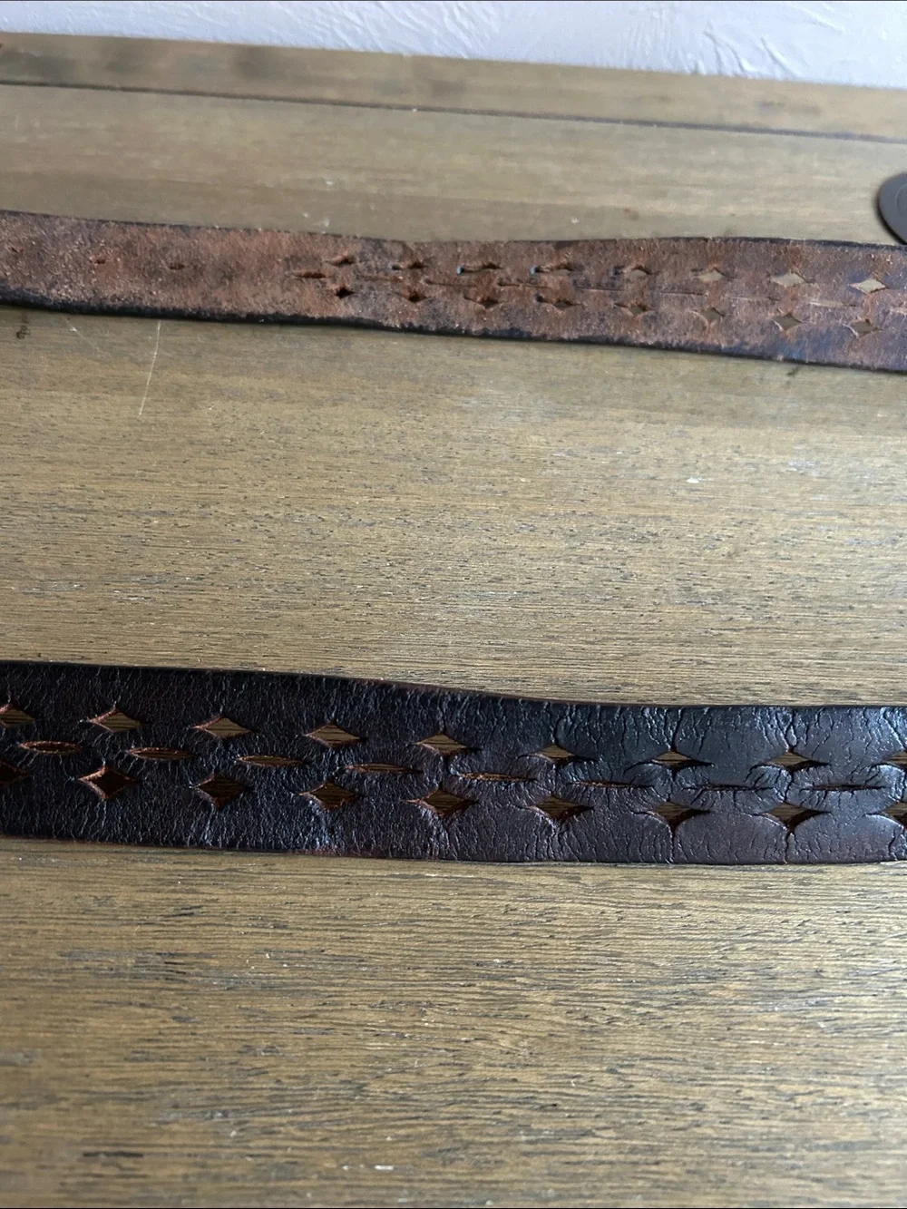 Vintage 70’s GOLF  Solid Brass Buckle Leather Belt - Brown. Made in Taiwan.